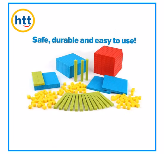 Educational Tool Math Manipulative Starter Kit Interlocking Base Ten Blocks