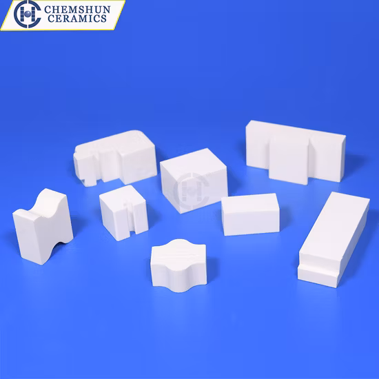 Inregular Ceramic Products 92% Al2O3 Ceramic Interlocking Blocks for Ceramic Rubber Liner
