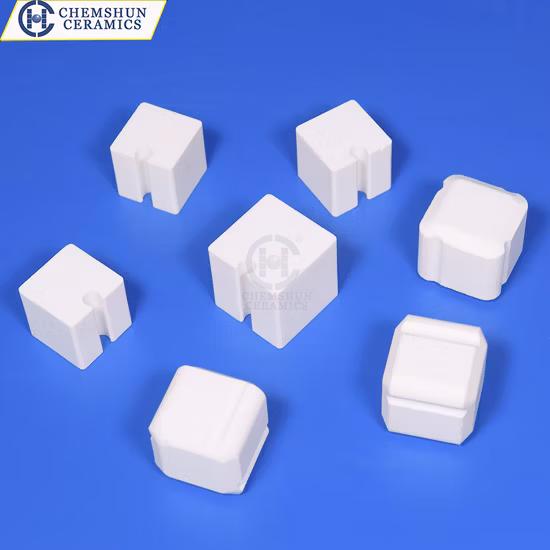 Inregular Ceramic Products 92% Al2O3 Ceramic Interlocking Blocks for Ceramic Rubber Liner